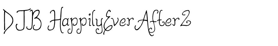 DJB Happily Ever After font